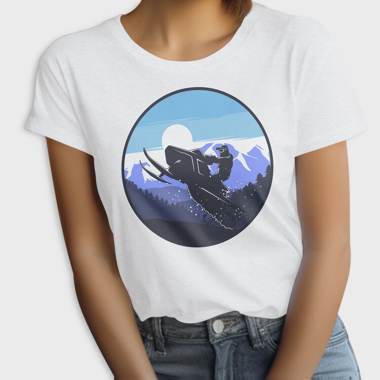 Snowboarders Moonrise, Tricou Femei