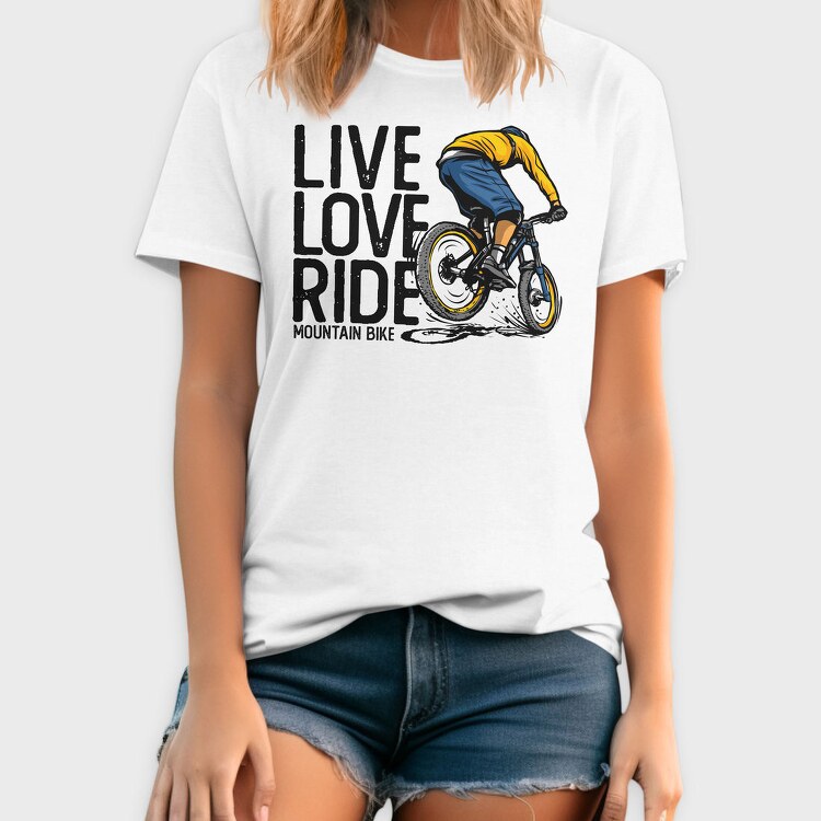 Live Love Ride, Tricou Barbati (Unisex)