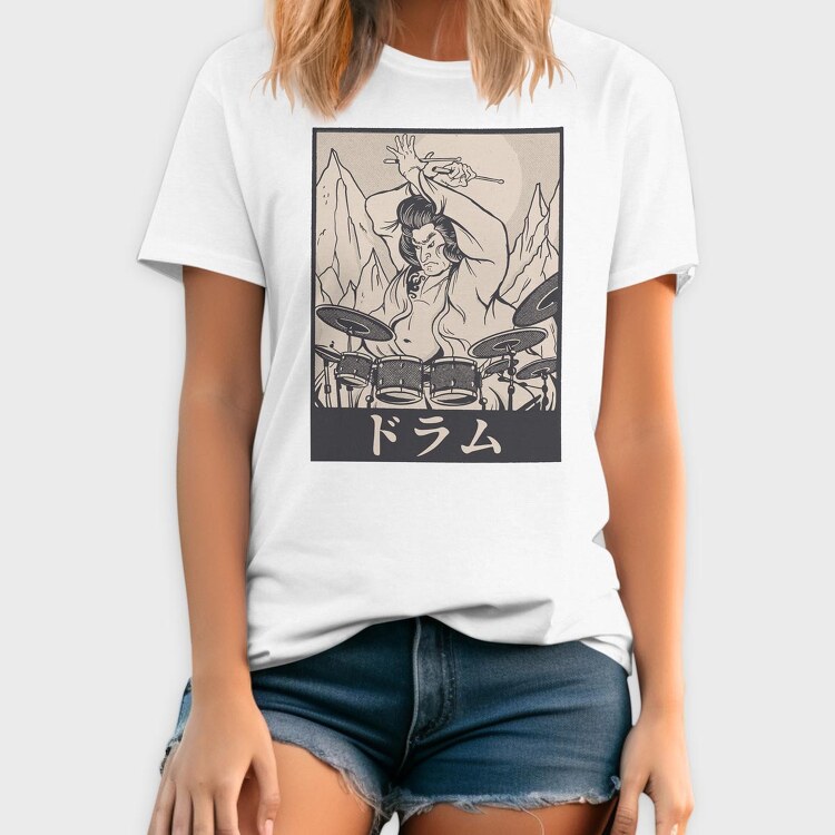 Samurai Drummer, Tricou Barbati (Unisex)