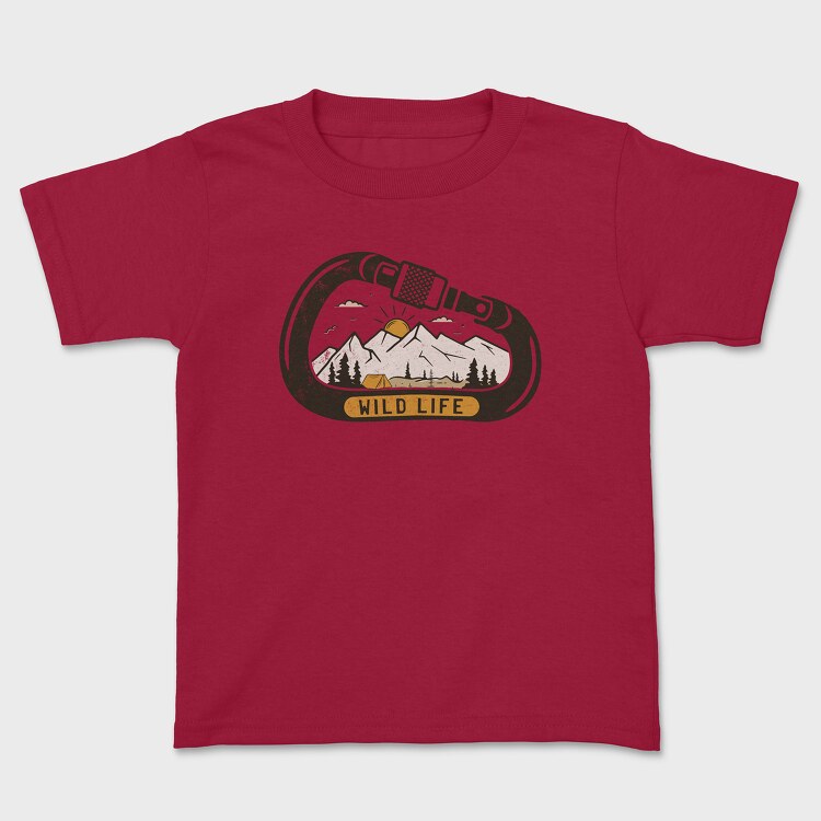 Wild Life Carabiner, Tricou Copii