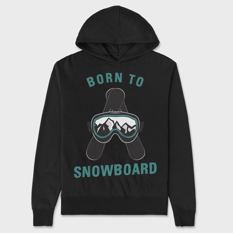 Hanorac Barbati (Unisex), Born to Snowboard