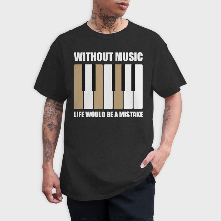 Piano Keys Harmony, Tricou Barbati (Unisex)