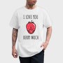 I Love You Berry Much, Tricou Barbati (Unisex)