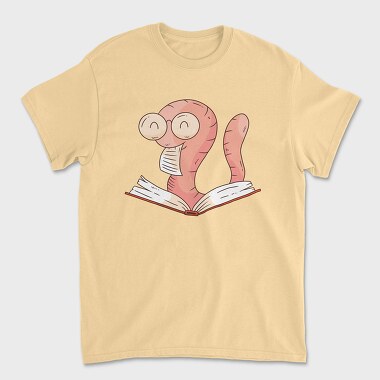 Tricou Barbati (Unisex), Reading Worm