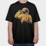 Astronaut Gunner, Tricou Oversize Barbati (Unisex)