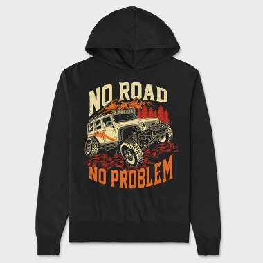 No Road No Problem, Hanorac Oversize Barbati (Unisex)