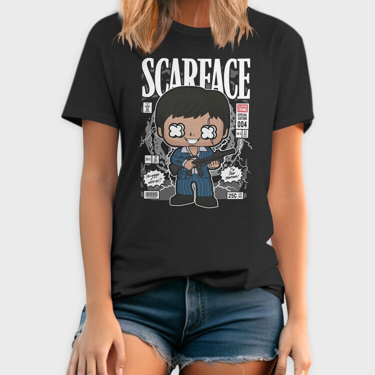 Scarface Tony Montana, Tricou Barbati (Unisex)