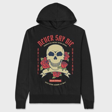 Skull Rose, Hanorac Oversize Barbati (Unisex)