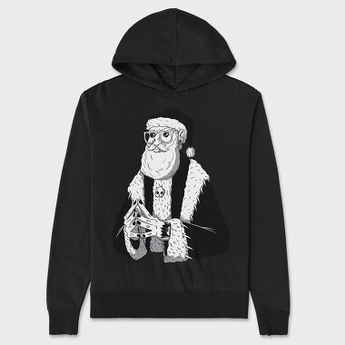 Goth Santa, Hanorac Oversize Barbati (Unisex)