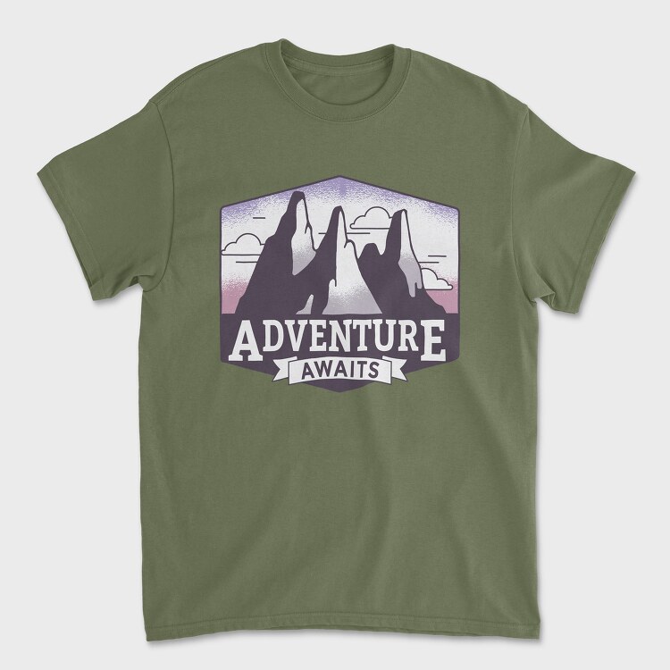 Adventure Awaits, Tricou Barbati (Unisex)