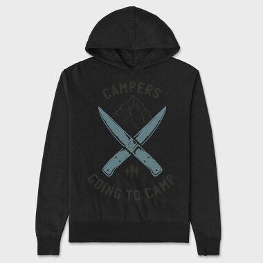 Campers Going Camp, Hanorac Oversize Barbati (Unisex)