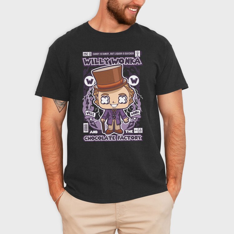 Willy Wonka And The Chocolate Factory, Tricou Barbati (Unisex)