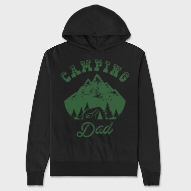 Camping Dad, Hanorac Oversize Barbati (Unisex)