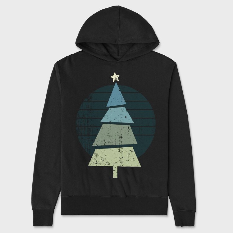 Hanorac Barbati (Unisex), Retro Christmas Tree