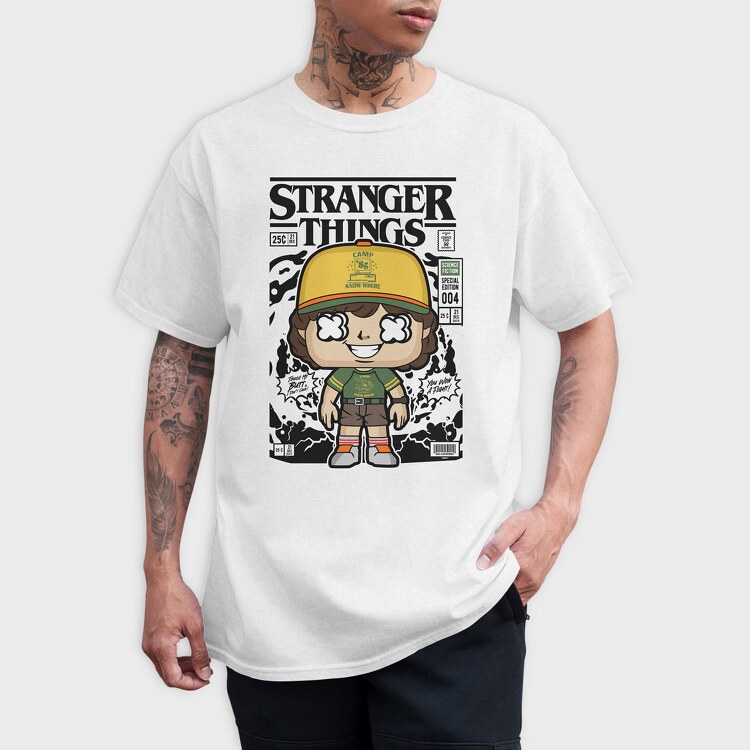 Stranger Things Dustin, Tricou Barbati (Unisex)