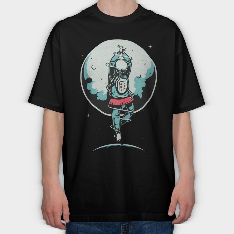 Space Dancer, Tricou Oversize Barbati (Unisex)