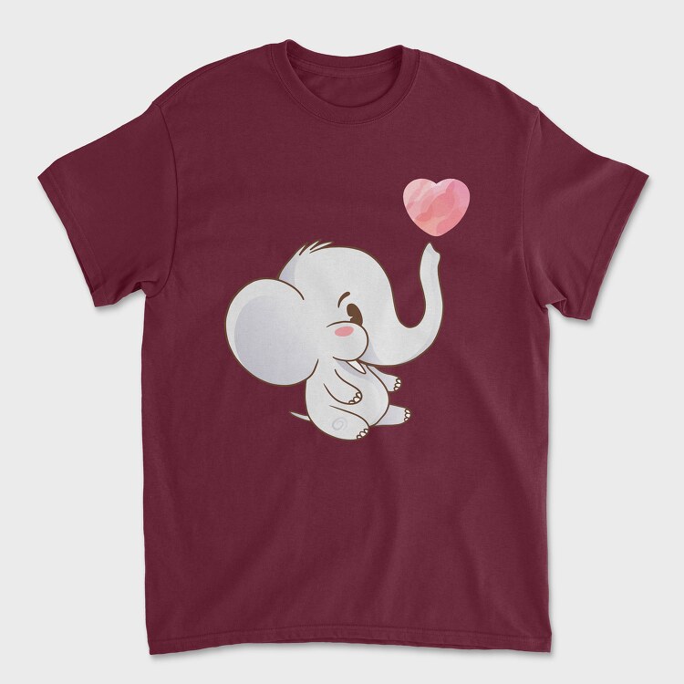 Cute Elephant, Tricou Barbati (Unisex)