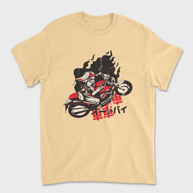 Tricou Barbati (Unisex), Motorcycle Girl