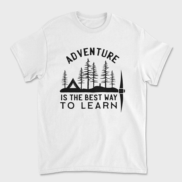 Adventure Is the Best Way to Learn, Tricou Barbati (Unisex)