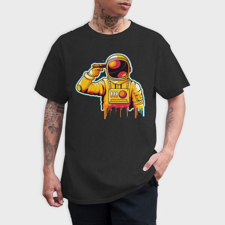 Astronaut Gunner, Tricou Barbati (Unisex)
