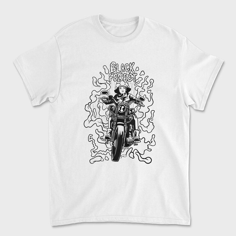 Tricou Barbati (Unisex), Biker Girl