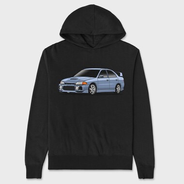 Race Blue Car, Hanorac Oversize Barbati (Unisex)