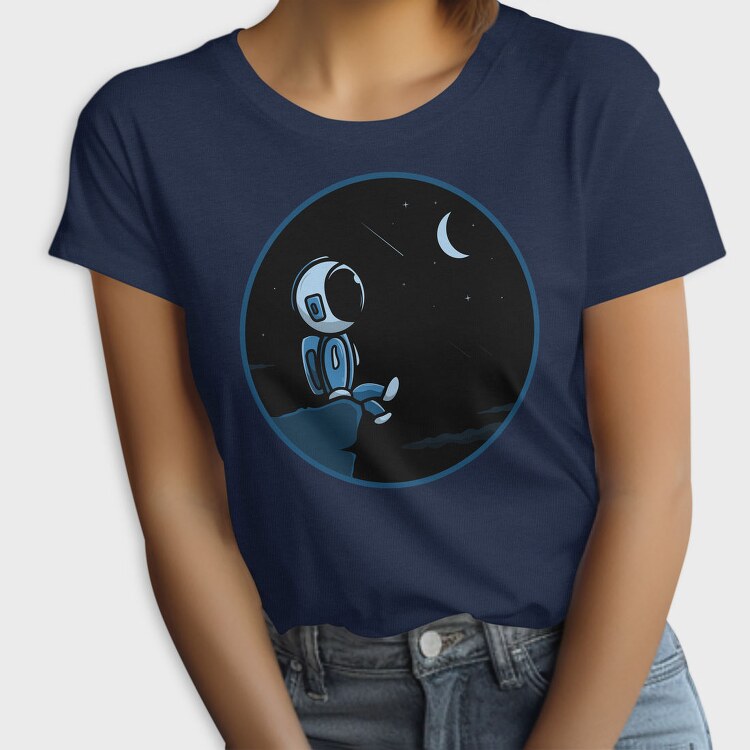 Astronaut Moon Night, Tricou Femei