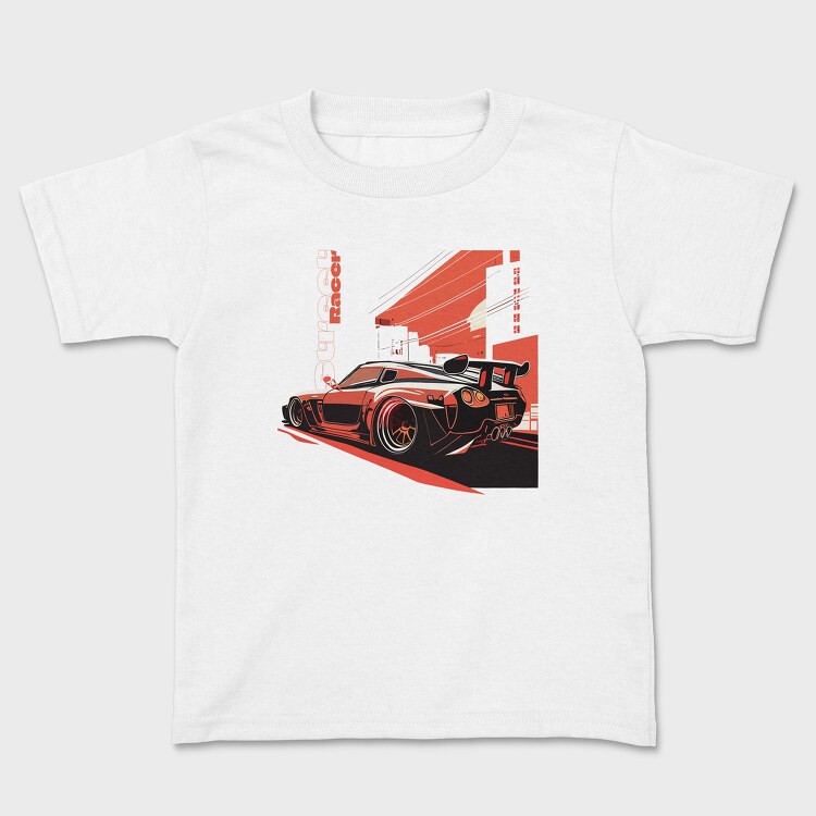 Japanese Sports Car Street Racer Sunset Drive Japan, Tricou Copii