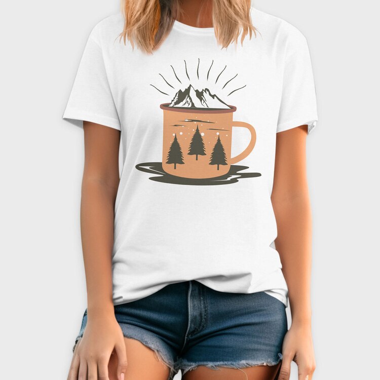 Cozy Mountain Mug, Tricou Barbati (Unisex)