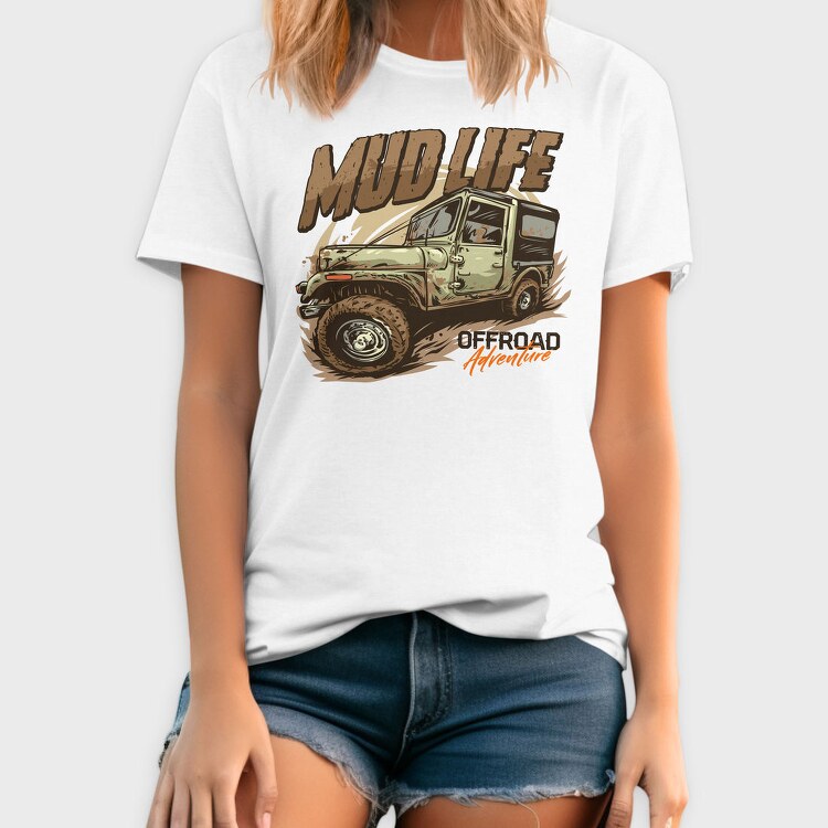Mud Life Adventure, Tricou Barbati (Unisex)