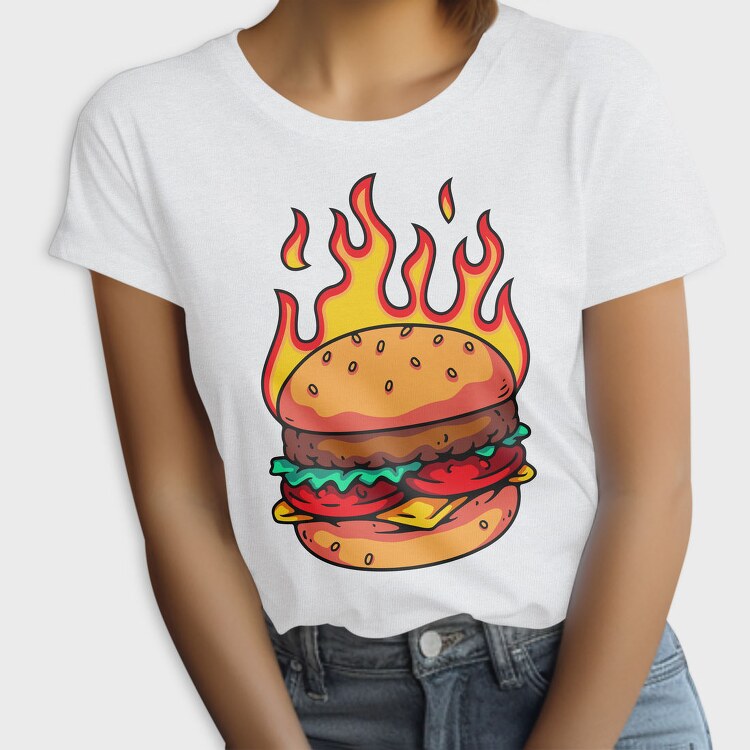 Flaming Burger Feast, Tricou Femei