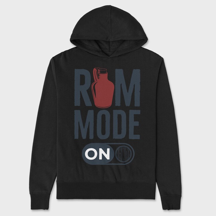 Rum Mode On, Hanorac Oversize Barbati (Unisex)