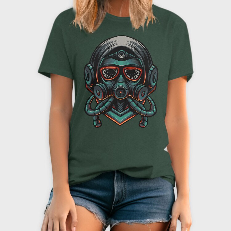 Cyberpunk Gasmask, Tricou Barbati (Unisex)