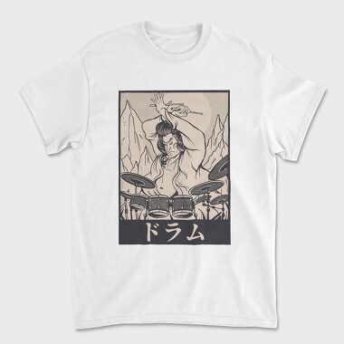 Tricou Barbati (Unisex), Samurai Drummer