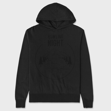 Howling Night, Hanorac Oversize Barbati (Unisex)