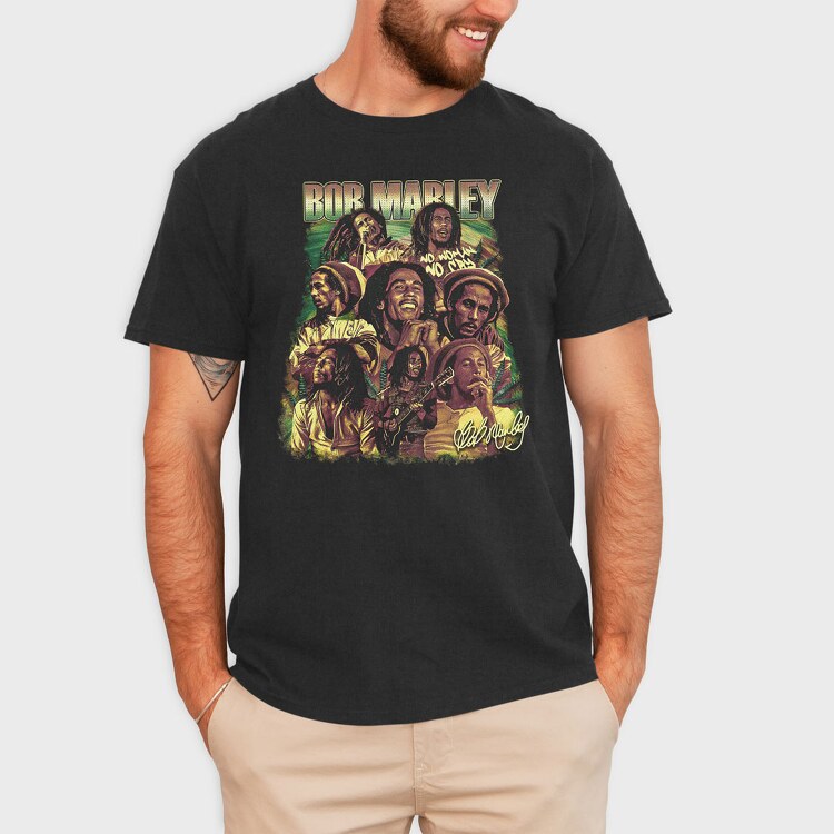 Bob Marley 4, Tricou Barbati (Unisex)