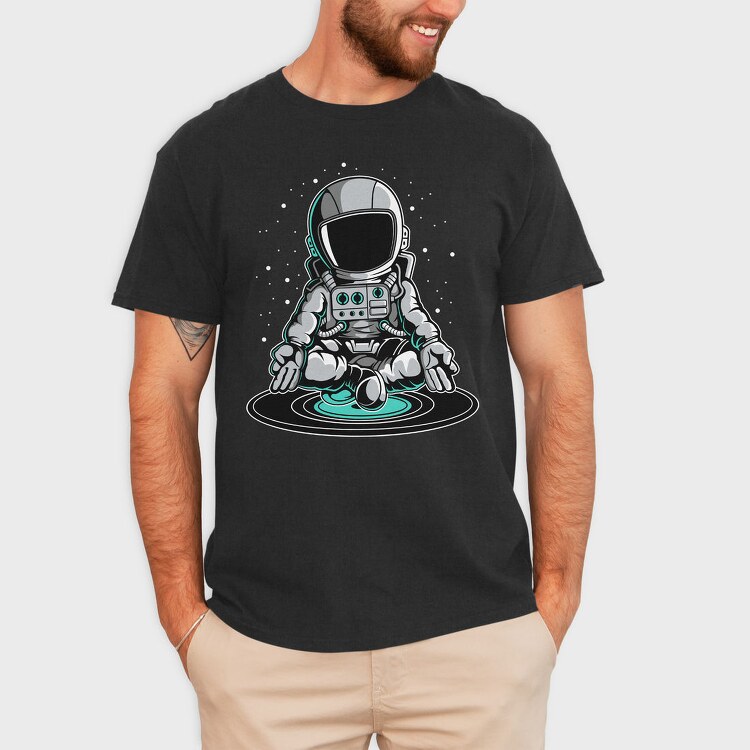 Space Meditate, Tricou Barbati (Unisex)