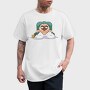 Pug Lounging Drink, Tricou Barbati (Unisex)