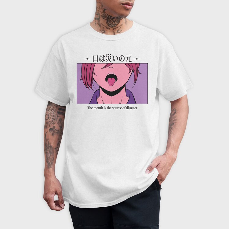 Anime Japanese 18, Tricou Barbati (Unisex)