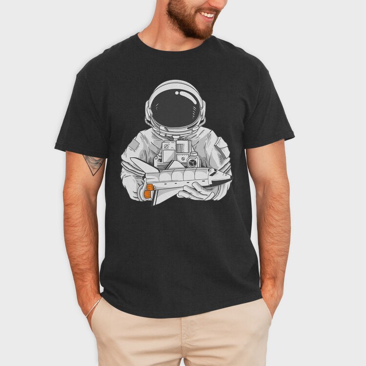 Space Mission Rocket, Tricou Barbati (Unisex)