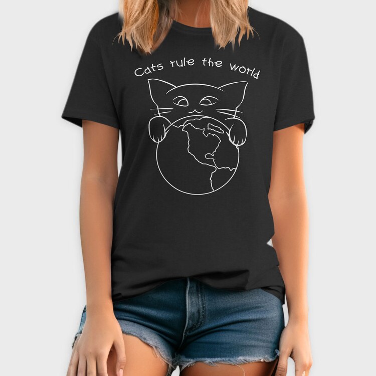 Cats Rule the World, Tricou Barbati (Unisex)