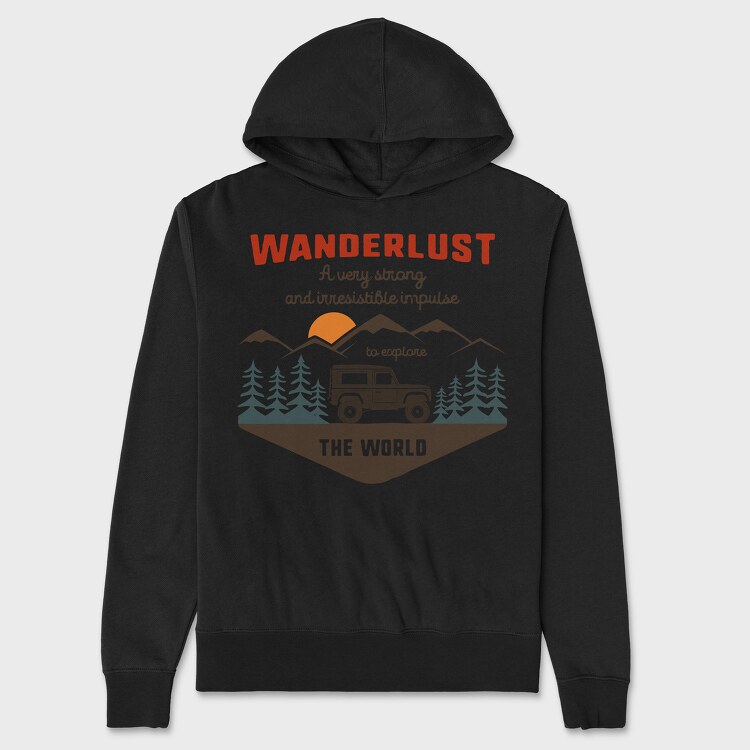 Wanderlust Offroad, Hanorac Oversize Barbati (Unisex)