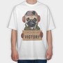 Pug Pilot Victory, Tricou Oversize Barbati (Unisex)