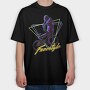 Freestyle Neon Cyclist, Tricou Oversize Barbati (Unisex)