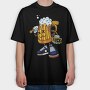 Beer Face Fuk, Tricou Oversize Barbati (Unisex)