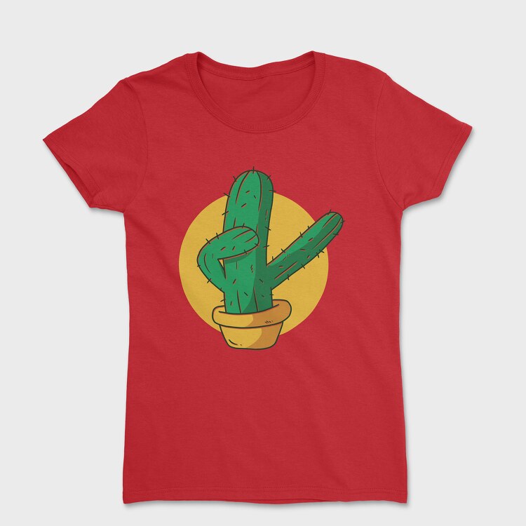 Tricou Femei, Dabbing Cactus