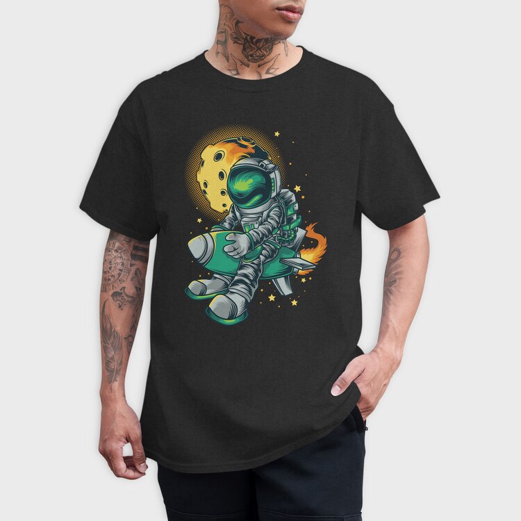 Space Rocket Buddy, Tricou Barbati (Unisex)