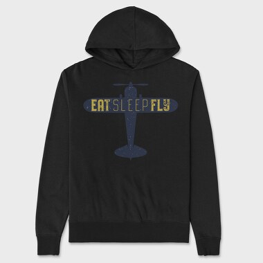 Hanorac Barbati (Unisex), Eat Sleep Fly