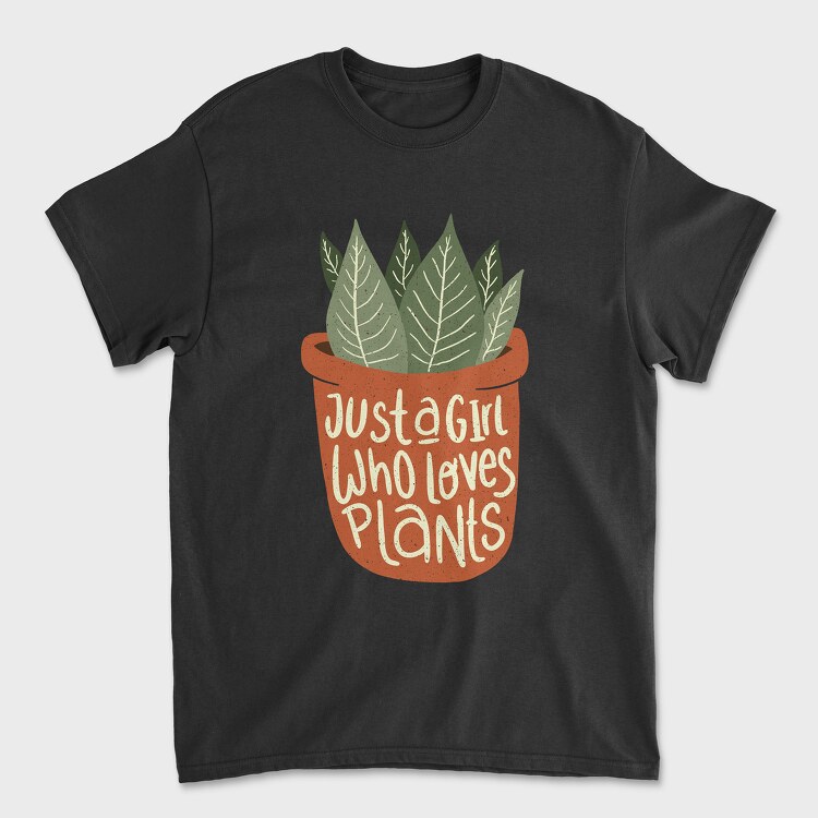 Tricou Barbati (Unisex), Girl Who Loves Plants