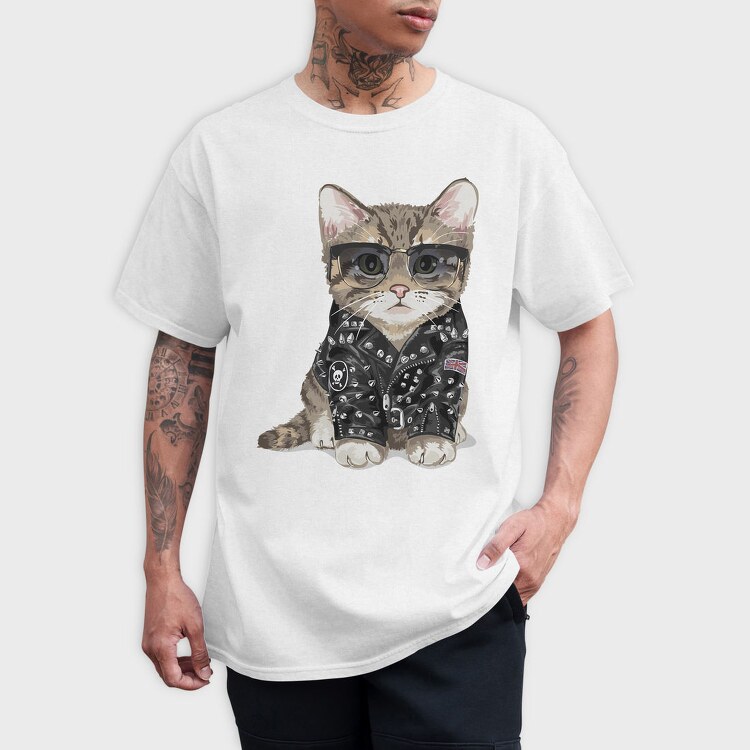 Punk Kitty, Tricou Barbati (Unisex)